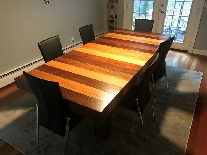 Shou sugi ban deals table