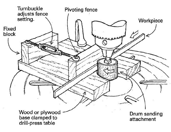 Sander for best sale drill press