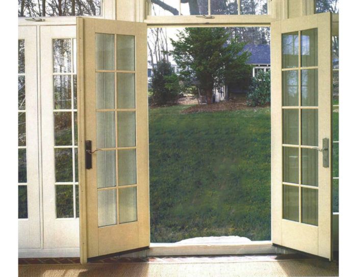 french doors with screens built in