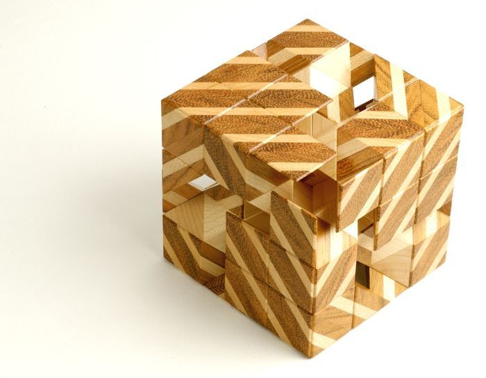 Barcode Burr puzzle - FineWoodworking