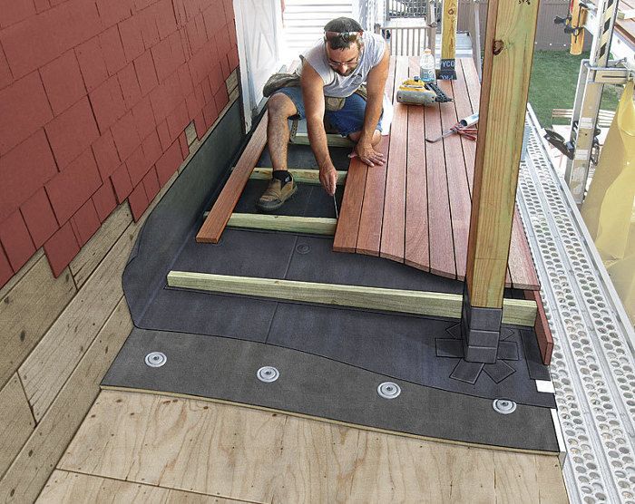 Decking Over a Roof - Fine Homebuilding