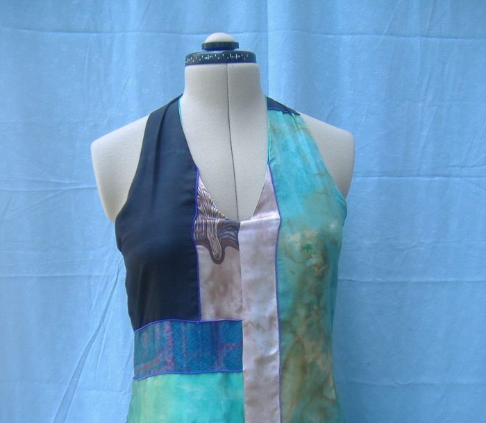 Silk Scarves Halter Dress - Threads