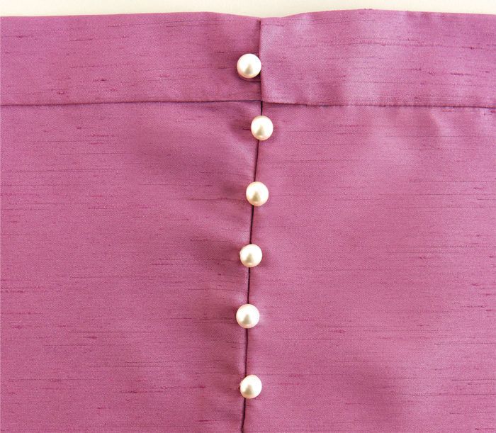 Changing a Button-Back Opening to an Invisible Zipper
