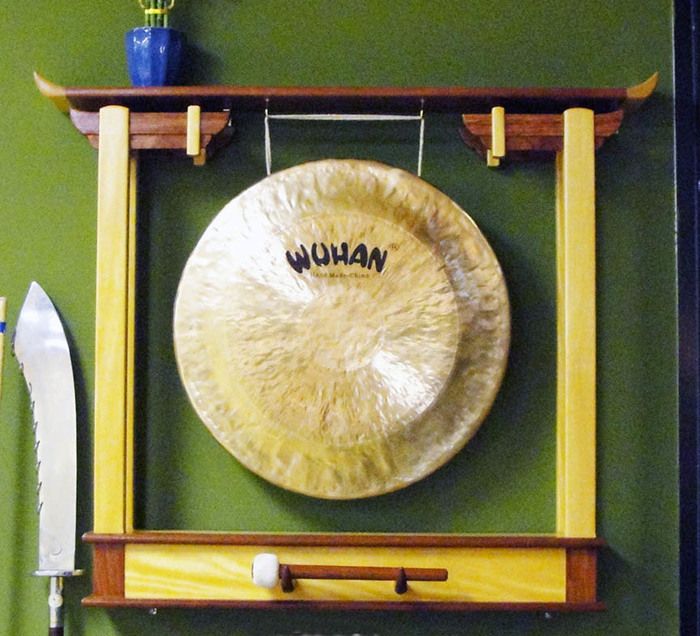 Asian inspired Gong Rack FineWoodworking