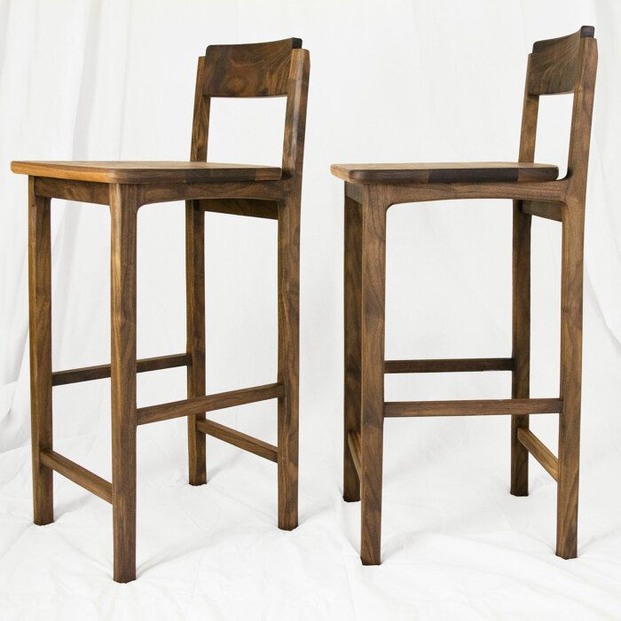 Modern wooden bar deals stool