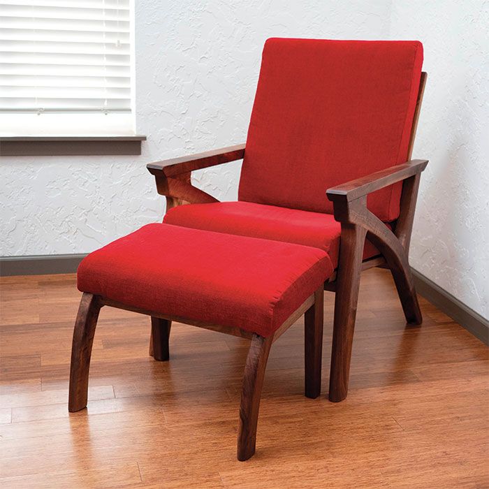 Walnut and Ash Lounge Chair