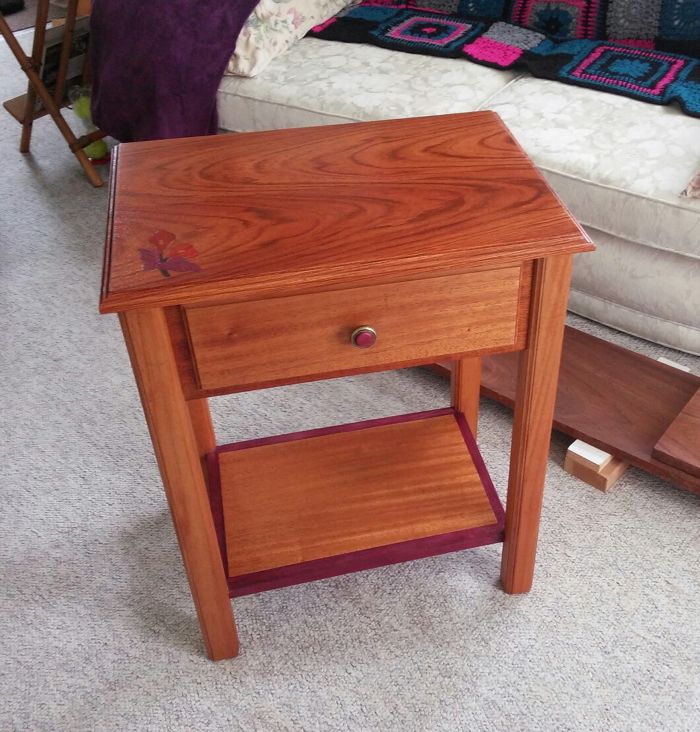 Cherry Bedside Table, Woodworking Project