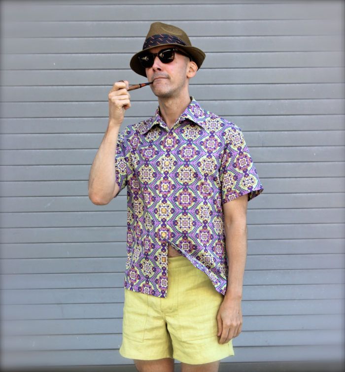 Men Hawaiian Shirt, Printed Easy to Match Fashionable Turn Down
