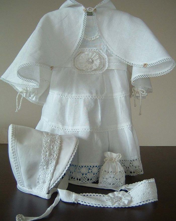 Linen Christening outfit - Threads