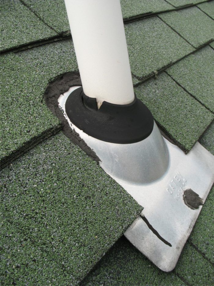 Easy fix for split boots on plumbing vent flashings