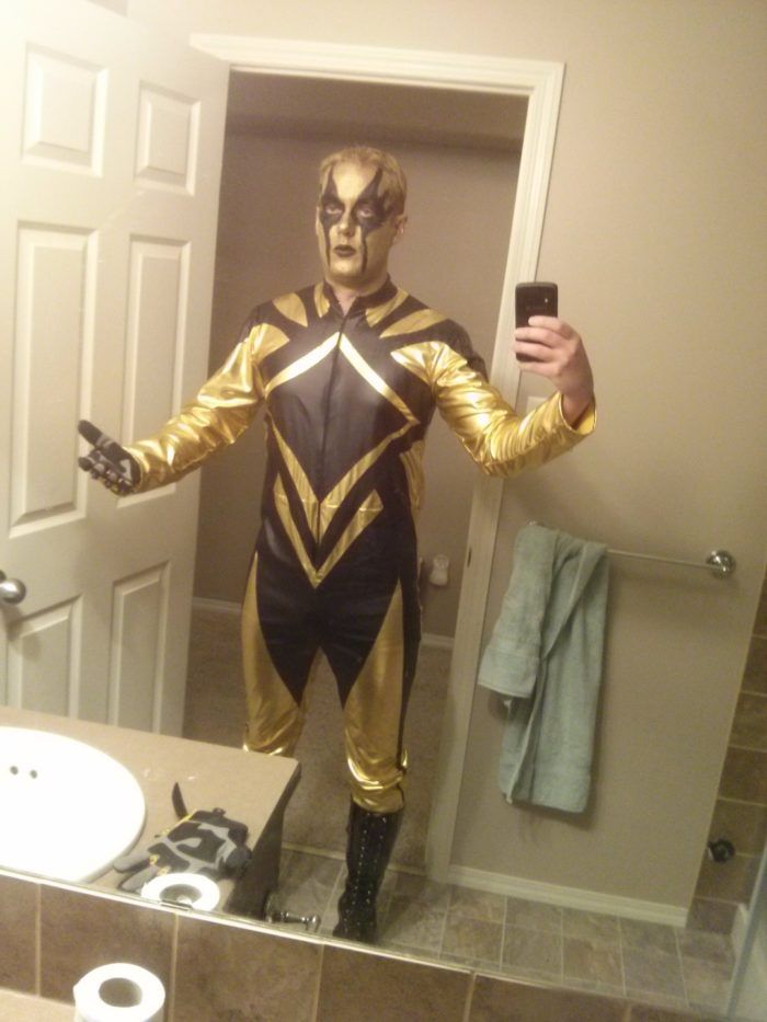 gold dust wrestler costume