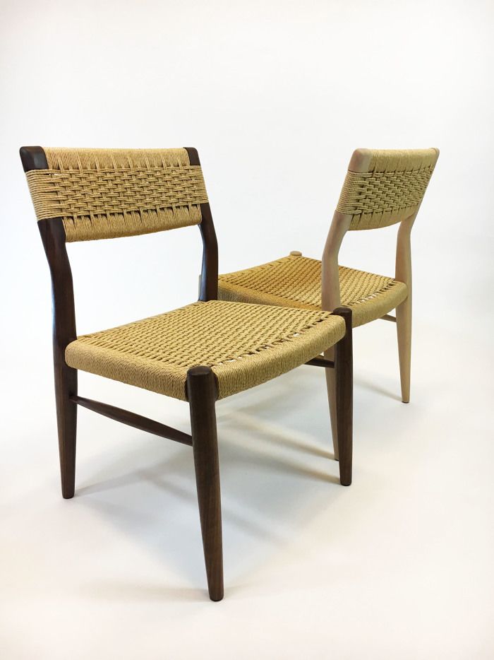 Danish cord weaving dining chairs - FineWoodworking