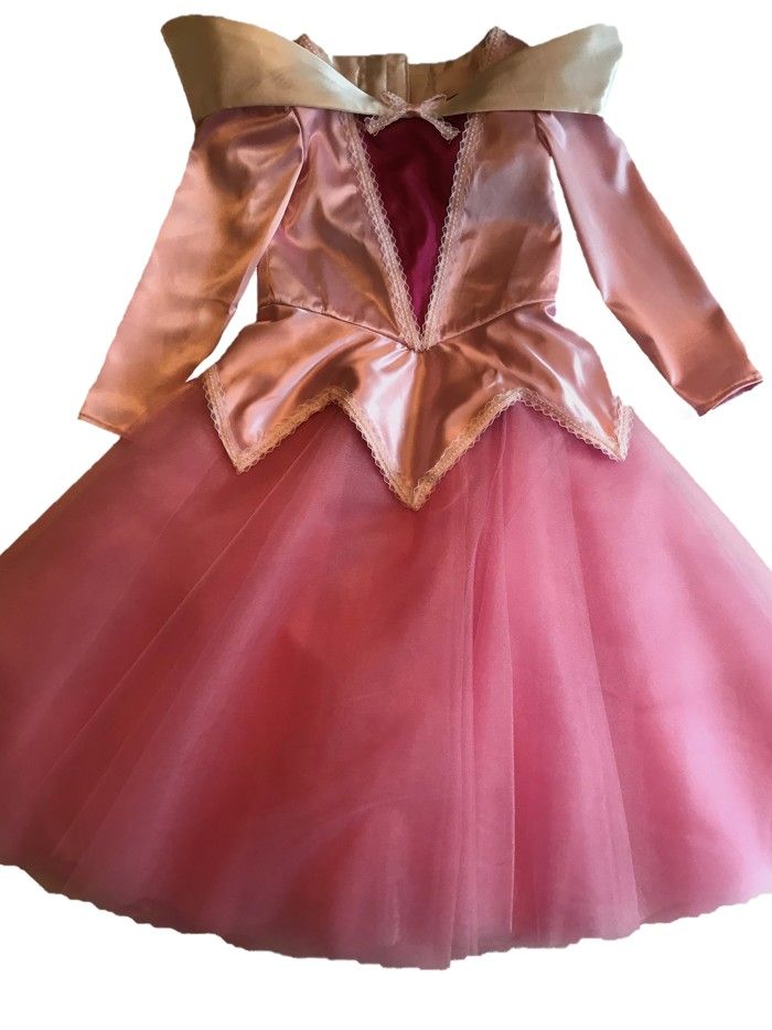strapless open back dress Flocked Rose Print Princess Dress for Girls