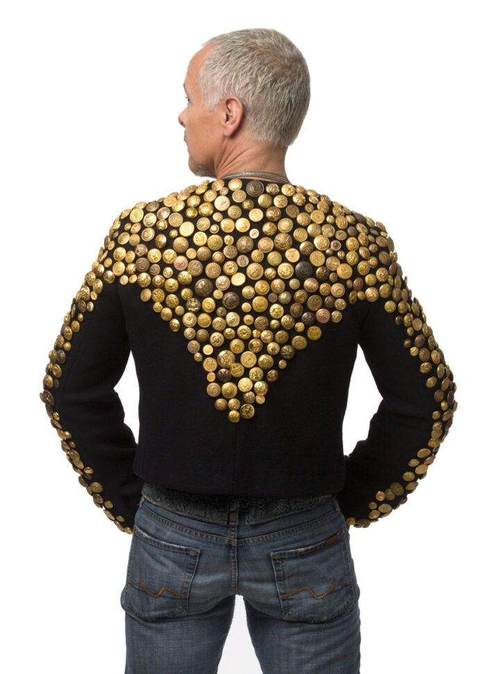 Golden Metal Brass Blazer Buttons Set-KS