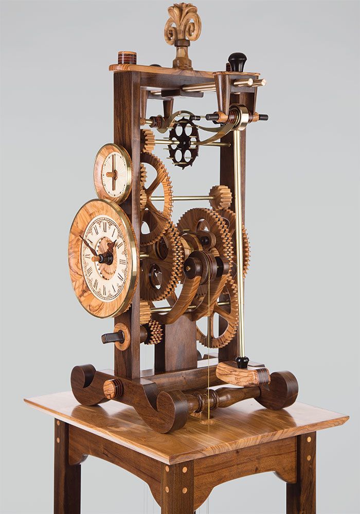 Clock Full of Wooden Gears - FineWoodworking
