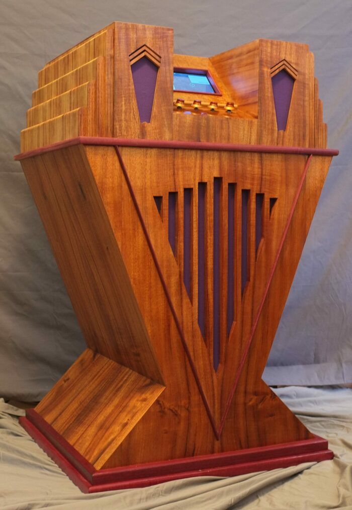 Art Deco console radio FineWoodworking