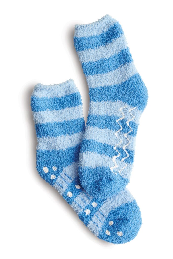 Fuzzy Non-Skid Socks - Embroidered Personalization Available