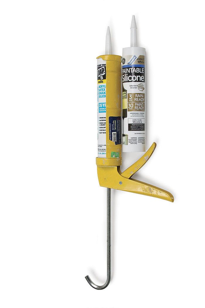 How do I know if I should use silicone or acrylic latex caulk?