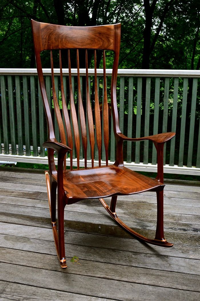 walnut rocker - FineWoodworking