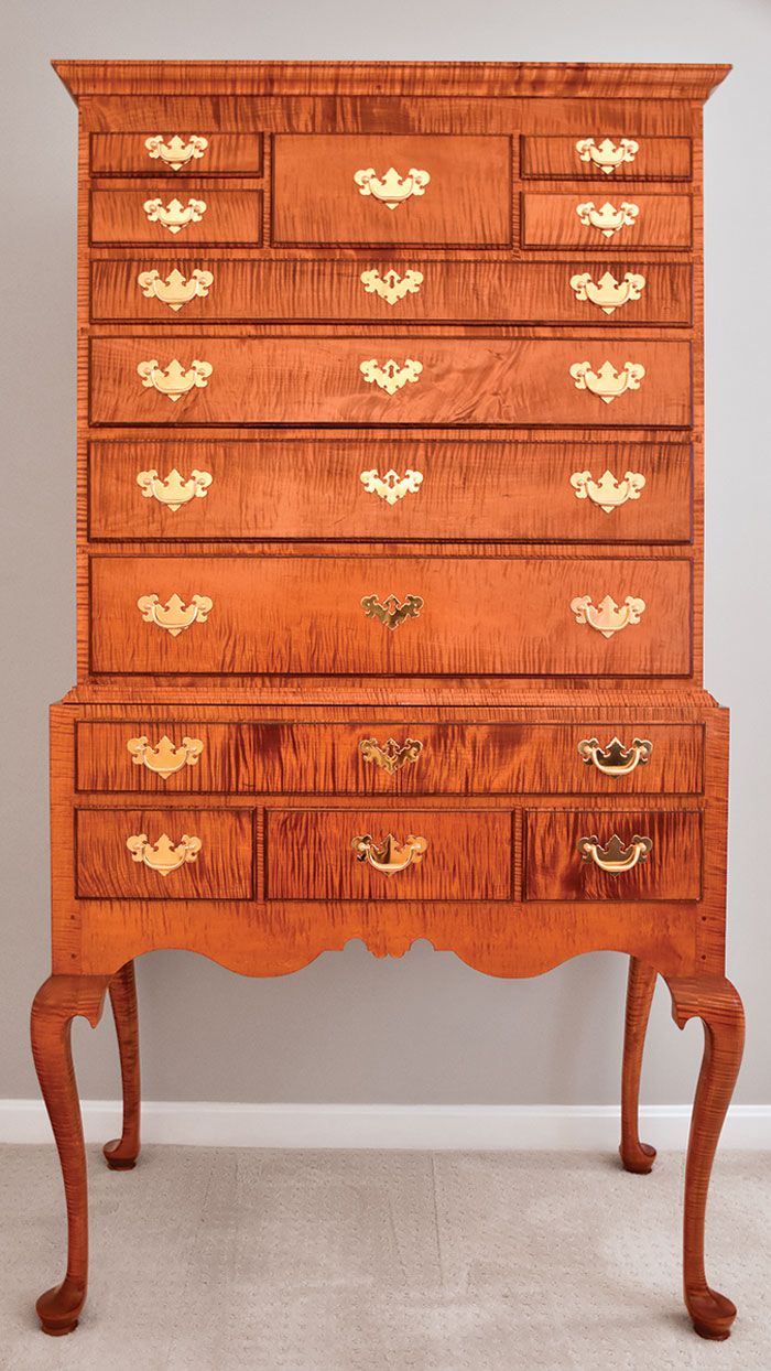 Queen Anne Highboy - FineWoodworking, image size:700x1244