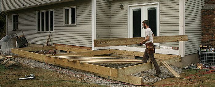 How to Frame a Grade-Level Deck - Fine Homebuilding