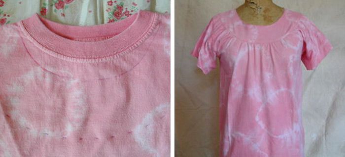 How to Restyle a T-Shirt into a Gathered-Yoke Top - Threads