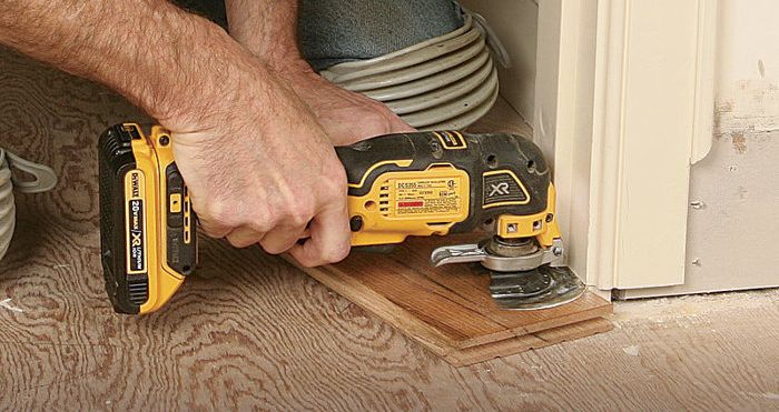 Using dewalt oscillating online tool