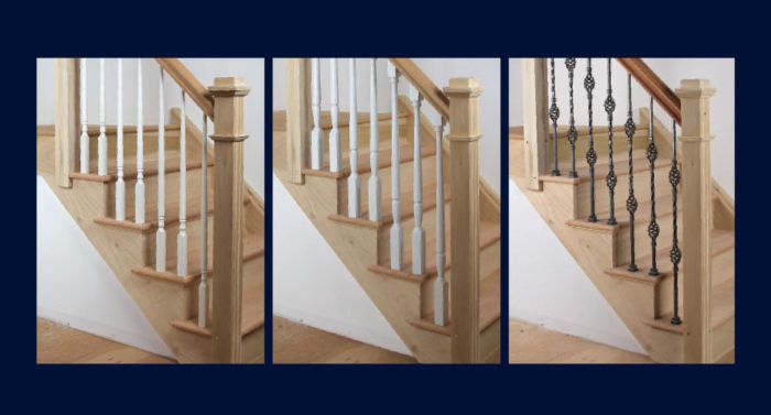 stair handrails types