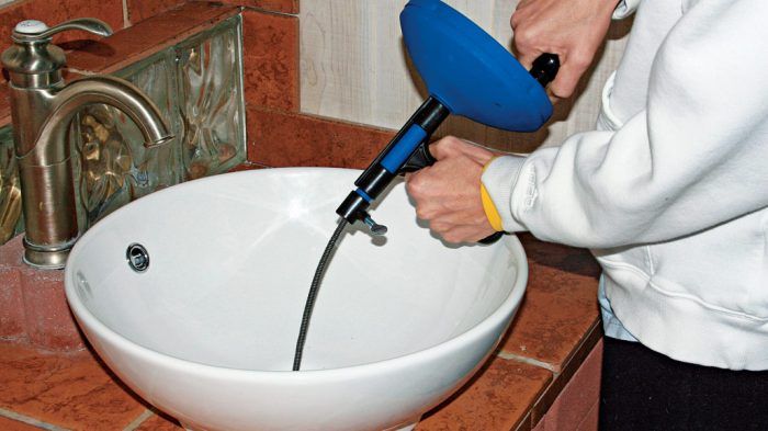 How To Use Drain Snake To Unclog A Bathroom Sink