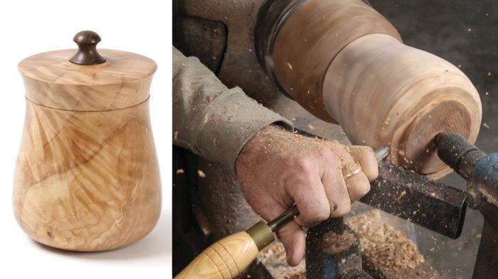 WOODTURNING ] Making a wooden cup 