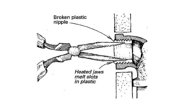 Removing Broken Plastic Pipes - Fine Homebuilding
