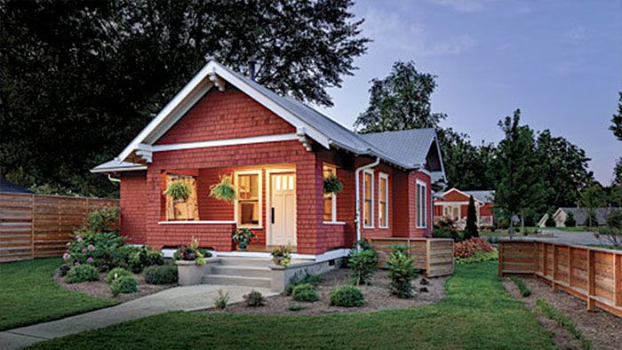modern small coutage house plan