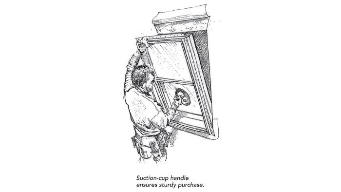 Install Heavy Windows Safely With Suction Cups - Fine Homebuilding