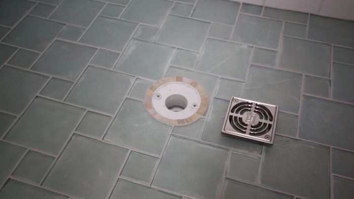 Is there supposed to be some silicone around this shower drain?