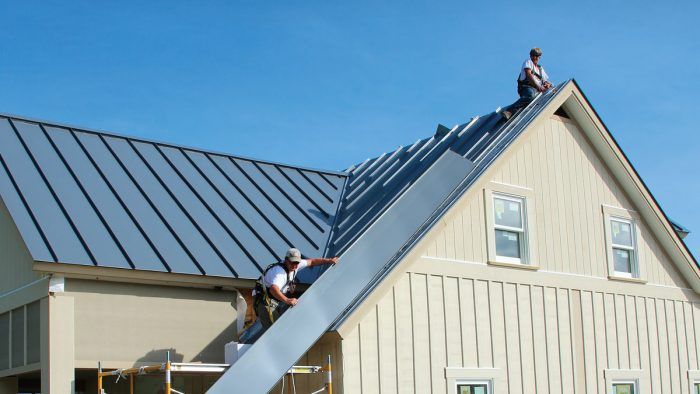 Why choose a metal roof with vertical aluminum joints for your home?