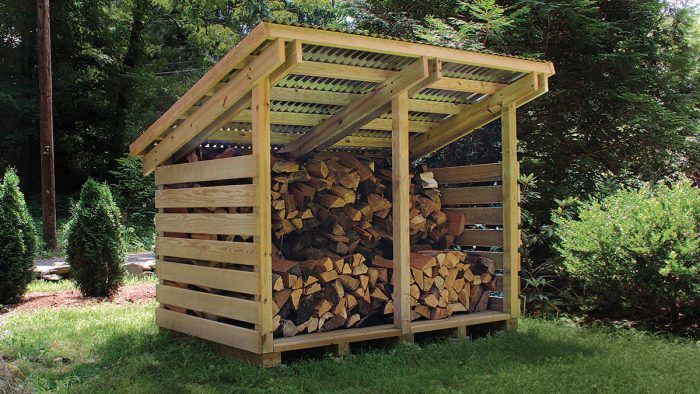 4x8 firewood 2025 shed plans