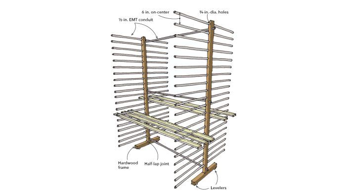 How to Build a Drying Rack That's Sturdy and Easy to Stow - Fine ...
