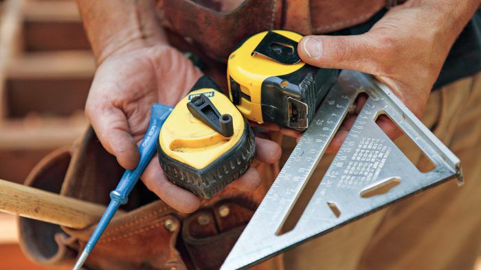 Laser level shop for decking