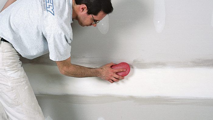 How to AVOID sanding Mud on Drywall use a Wet Sponge to make mud