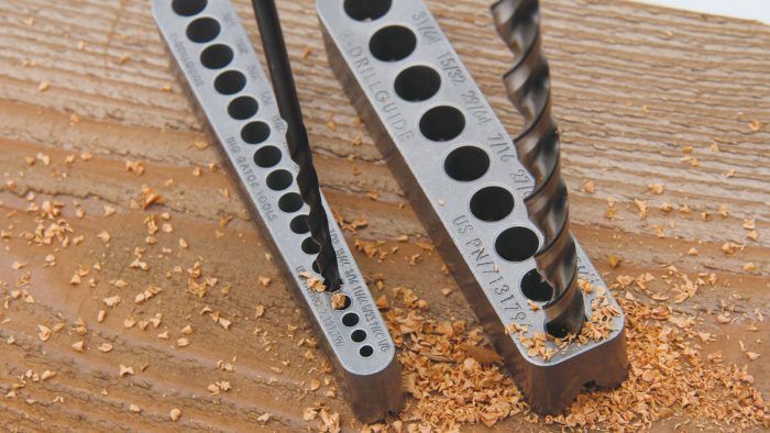 Guide for store drilling holes