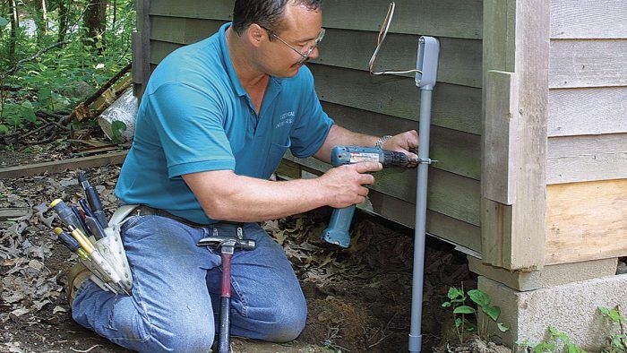 Installing conduit body to outside shed wall. -  Community  Forums