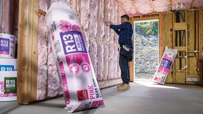 Owens Corning R-13 Kraft Faced Fiberglass Insulation Batt 23 in. x 93 in.  BF11 - The Home Depot