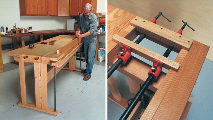 The modern workbench - installation of the rear vise - part 6 