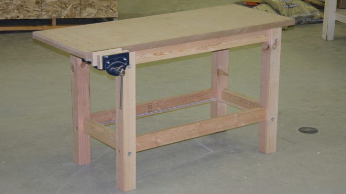 How To Build A Simple DIY Workbench With 2x4 Lumber