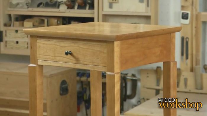 Cherry Bedside Table, Woodworking Project