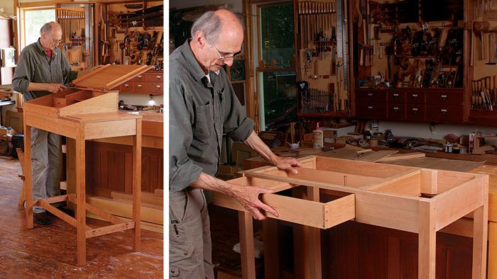 Build a Desk in a Drawer - FineWoodworking