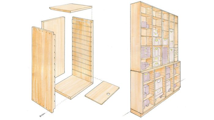 5 five simply smart Storage box, Wood, cm : : Home
