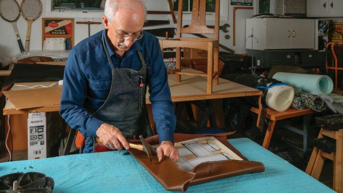 Basics Upholstery Techniques : How to attach elasticated webbing