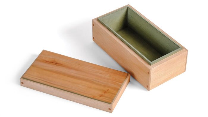 Box with Inset Sides and Hinged Lid - Small