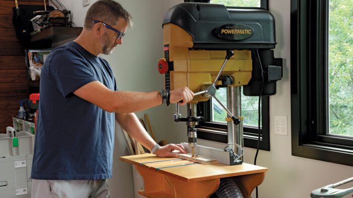 Drill Press Mobile Base - FineWoodworking